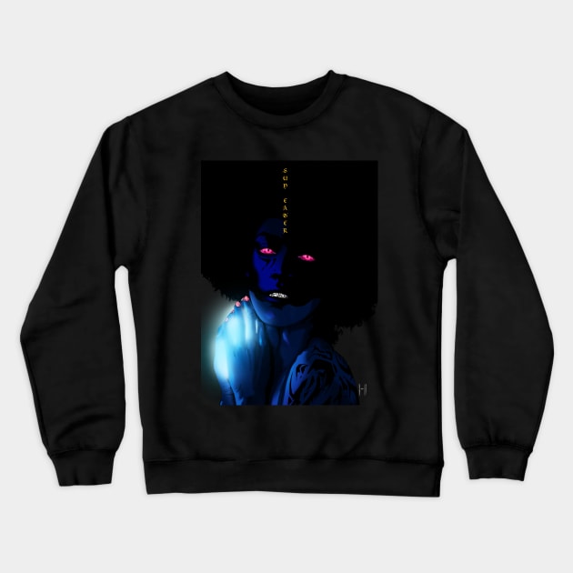 Sun Eater (With Text) Crewneck Sweatshirt by Specimen 212_41